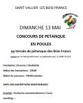 Concours de pétanque en poules (Saint-Vallier)