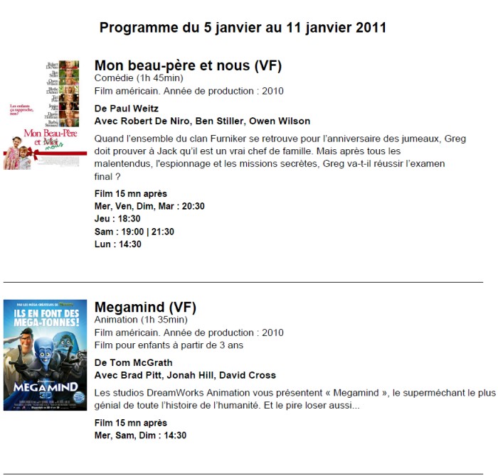 CINEMA MORVAN 040111