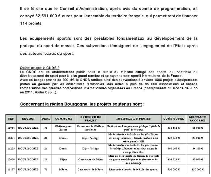 COMMUNIQUE DOUILLET 22 03 2012