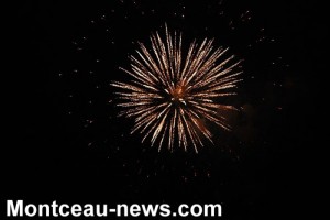 Feux d’artifice ce samedi soir (Montceau-les-Mines)
