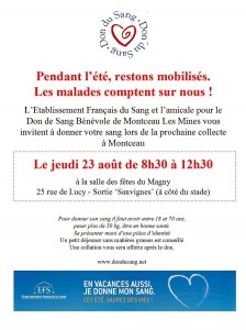 Don du sang (Montceau-les-Mines)
