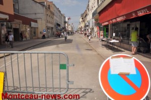 Travaux du centre-ville de Montceau-les-Mines