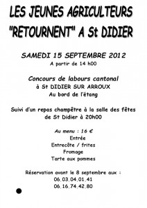 Le 15 septembre 2012 à Saint-Didier-sur-Arroux