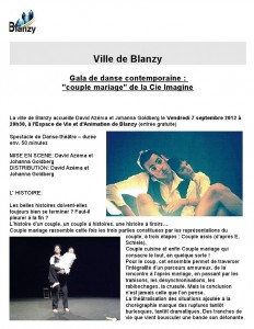 Gala de danse contemporaine à Blanzy