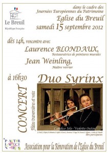 Journées du Patrimoine 2012 (Le Breuil)
