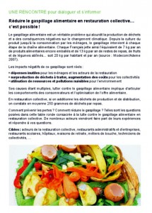 Gaspillage alimentaire en restauration collective