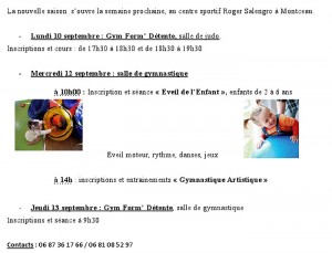 « Hirondelles sportives » (Gym)