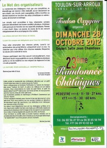 « Randonnée des Chataignes » (Toulon-sur-Arroux)