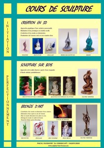 Sculpture, modelage, bronze à cire perdue (Montceau-les-Mines)