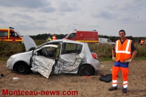 Accident de ce mercredi après-midi à Saint-Eusèbe