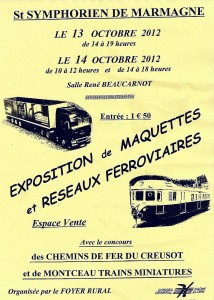 Les 13 et 14 octobre 2012 à Saint-Symphorien-de-Marmagne