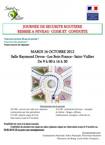 Journée de sécurité routière (Saint-Vallier)