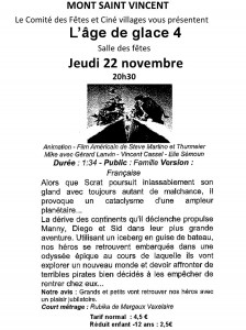 « L’âge de glace 4 » (Mont-Saint-Vincent)