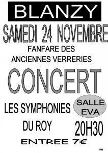 En concert le samedi 24 novembre à Blanzy