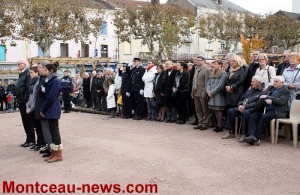 Commémoration du 11 novembre 1918 à Montceau-les-Mines