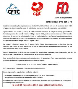 Avenir de la convention de 1951 (Santé)