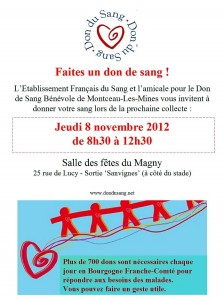 Don du sang (Montceau-les-Mines)