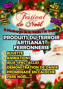 2ème Festival de Noël à l’auberge de La Saule à Saint-Vallier
