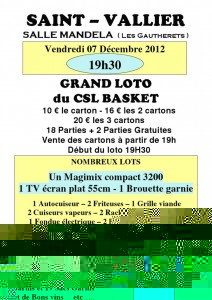 CSL basket (Saint Vallier)