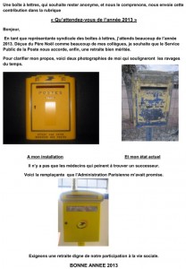 Qu’attendez vous de l’année 2013 ?