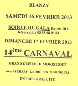 14éme carnaval de Blanzy