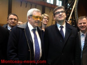 En visite à Francéole au Creusot, ce vendredi matin