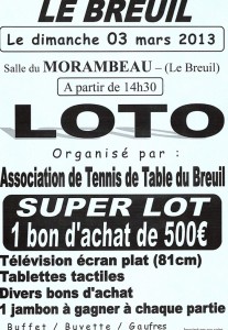 Tennis de table du Breuil
