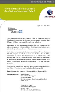 Vivre et travailler au Québec