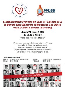Amicale du don du sang (Montceau-les-Mines)