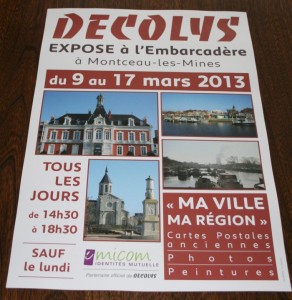 Décolys expose à l&rsquo;Embarcadère du 9 au 17 mars 2013