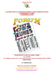 Forum « P’tit job jeunes » (Saint-Vallier)