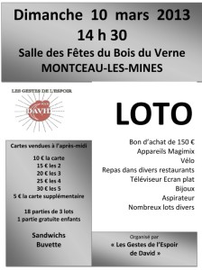 « Gestes de l’espoir pour David »