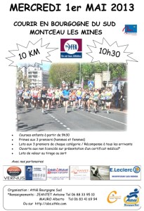 « Courir en Bougogne du Sud – 10 km » (Athlétisme)