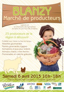 «Marché des producteurs» ce samedi 6 avril 2013 (Blanzy)