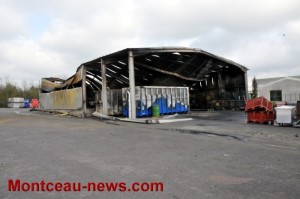 Incendie chez SRA (ex-Merlin) à Montceau-les-Mines