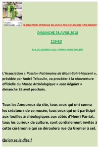 Musée archéologique Jean Régnier (Mont-Saint-Vincent)
