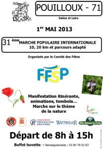 31ème marche populaire à Pouilloux