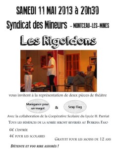 Théatre : les Rigoldons au Syndicat des Mineurs