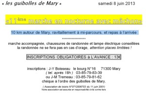 « Guibolles de Mary »