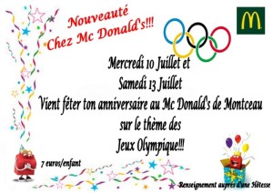 Nouveau chez Mc Donald’s (Montceau)