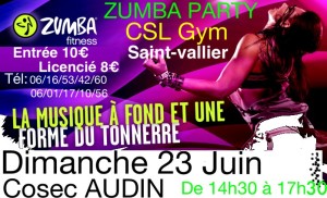 RAPPEL : Zumba Party de l&rsquo;été (Saint-Vallier)