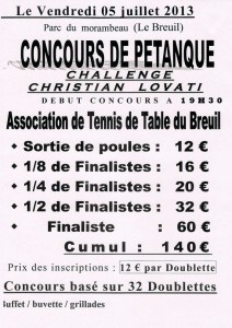 Tennis de table (Le Breuil)