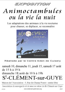 Exposition « Animoctambules ou la vie la nuit »