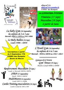 Gymnastique à Blanzy