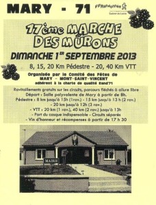 17ème marche des mûrons (Mary)