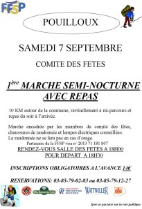 1ère marche semi-nocturne avec repas