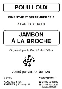 Comité des fêtes de Pouilloux