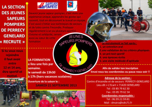 Jeunes sapeurs pompiers de Perrecy-Génelard