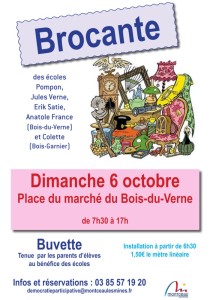 Brocante à Montceau