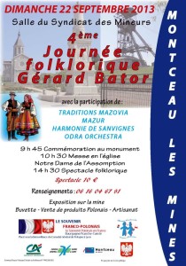 « 4ème Journée folklorique Gérard BATOR »